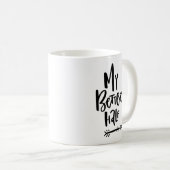 私の良い半手文字の右矢印マグ コーヒーマグカップ (正面右)