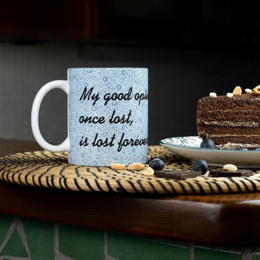 私の良い意見は失った昔は失った永遠にダーシー コーヒーマグカップ