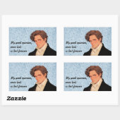 私の良い意見は失った昔は失った永遠にダーシー 長方形シール (シート)