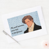 私の良い意見は失った昔は失った永遠にダーシー 長方形シール (封筒)