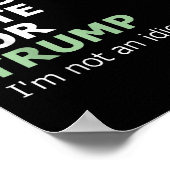 私の良心澄んはトランプに投票しない ポスター (角)