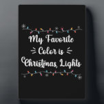 私の色お気に入りのはクリスマスライトのおもしろいクリスマス フォトプラーク<br><div class="desc">クリスマス2021マッチ家族パジャマ</div>