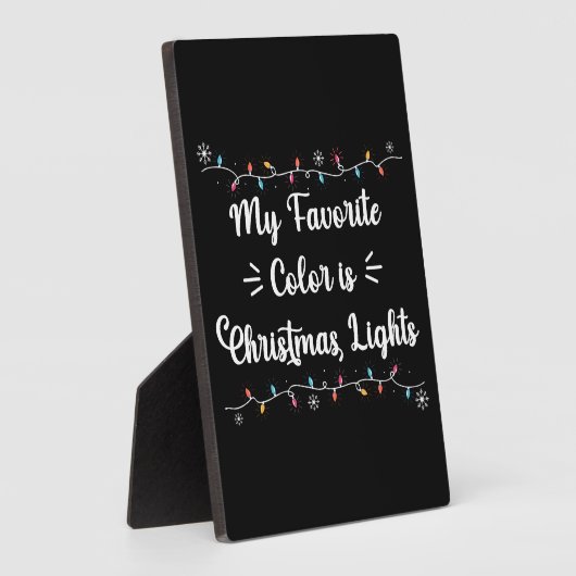 私の色お気に入りのはクリスマスライトのおもしろいクリスマス フォトプラーク (側面)