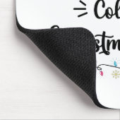私の色お気に入りのはクリスマスライトのおもしろいクリスマス マウスパッド (コーナー)