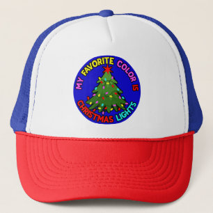 私の色お気に入りのはクリスマスライトクリスマスツリー キャップ