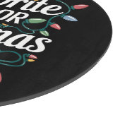 私の色お気に入りのはクリスマスライトクリスマス休日 カッティングボード (角)