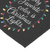 私の色お気に入りのはクリスマスライトクリスマス休日 ショートテーブルランナー (コーナー)