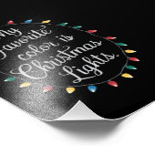 私の色お気に入りのはクリスマスライトクリスマス休日 フォトプリント            (角)