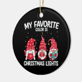 私の色お気に入りのはクリスマスライト格言 セラミックオーナメント (左)