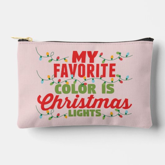 私の色お気に入りのはクリスマスライト アクセサリーポーチ (正面)