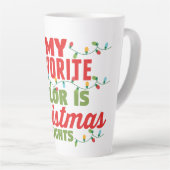 私の色お気に入りのはクリスマスライト カフェラテマグ (右アングル)