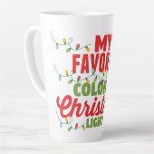 私の色お気に入りのはクリスマスライト カフェラテマグ (左アングル)