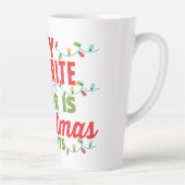 私の色お気に入りのはクリスマスライト カフェラテマグ (右)