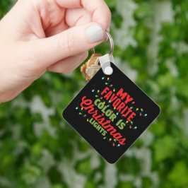 私の色お気に入りのはクリスマスライト キーホルダー