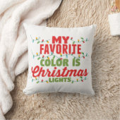 私の色お気に入りのはクリスマスライト クッション (ブランケット)