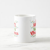 私の色お気に入りのはクリスマスライト コーヒーマグカップ (中央)