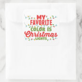 私の色お気に入りのはクリスマスライト スクエアシール (バッグ)