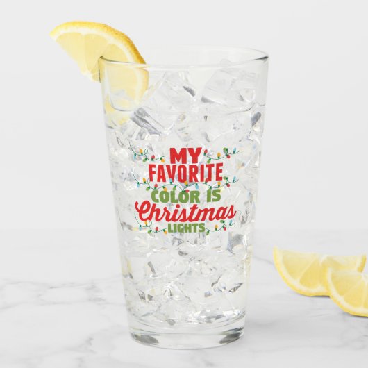 私の色お気に入りのはクリスマスライト タンブラーグラス (アイス正面)