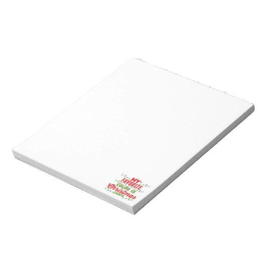 私の色お気に入りのはクリスマスライト ノートパッド (回転)