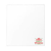 私の色お気に入りのはクリスマスライト ノートパッド (正面)