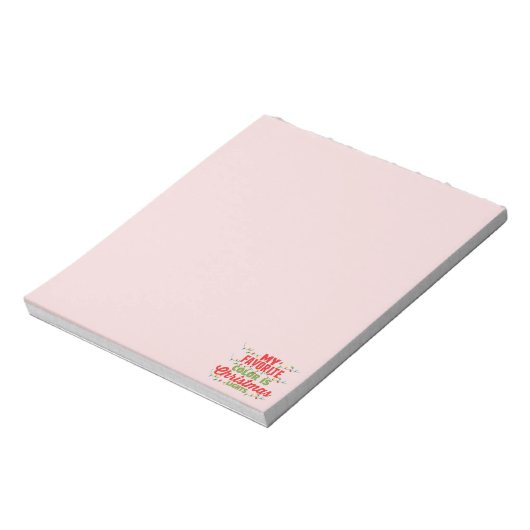 私の色お気に入りのはクリスマスライト ノートパッド (回転)