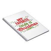 私の色お気に入りのはクリスマスライト ノートブック (右側)