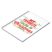 私の色お気に入りのはクリスマスライト ノートブック (左側)