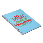 私の色お気に入りのはクリスマスライト ノートブック (右側)