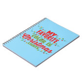 私の色お気に入りのはクリスマスライト ノートブック (左側)