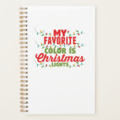 私の色お気に入りのはクリスマスライト プランナー手帳 (正面)