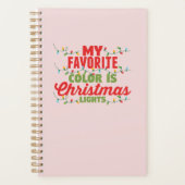 私の色お気に入りのはクリスマスライト プランナー手帳 (正面)