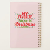 私の色お気に入りのはクリスマスライト プランナー手帳 (裏面)
