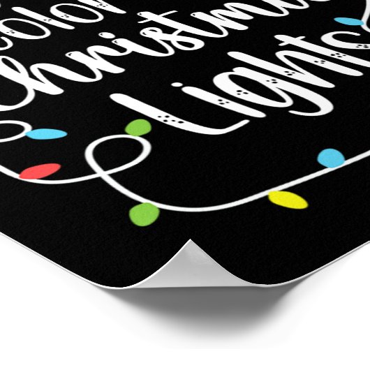 私の色お気に入りのはクリスマスライト ポスター (角)