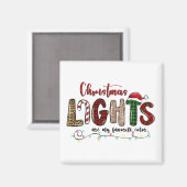 私の色お気に入りのはクリスマスライト マグネット (正面/裏面)