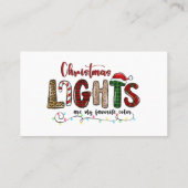私の色お気に入りのはクリスマスライト 名刺 (裏面)