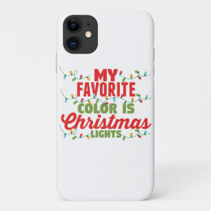 私の色お気に入りのはクリスマスライト iPhone 11 ケース