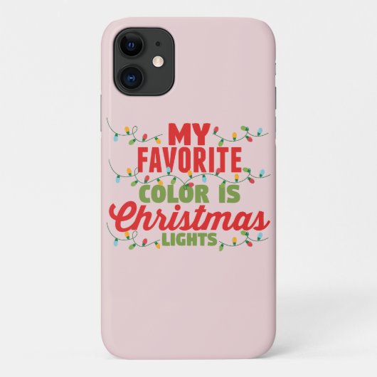 私の色お気に入りのはクリスマスライト Case-Mate iPhoneケース (裏面)