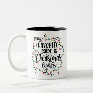 私の色お気に入りのはクリスマス ツートーンマグカップ