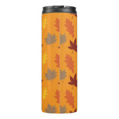 私の色お気に入りのは秋のオレンジパーソナライズされた色 タンブラー (裏面)