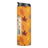 私の色お気に入りのは秋のオレンジパーソナライズされた色 タンブラー (回転右)