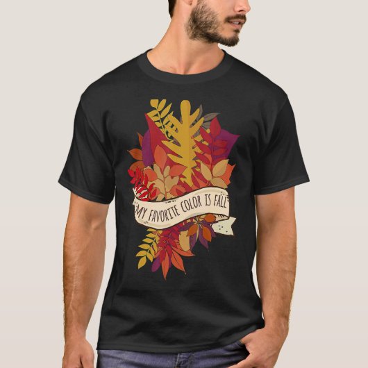 私の色お気に入りのは秋 Tシャツ (正面)