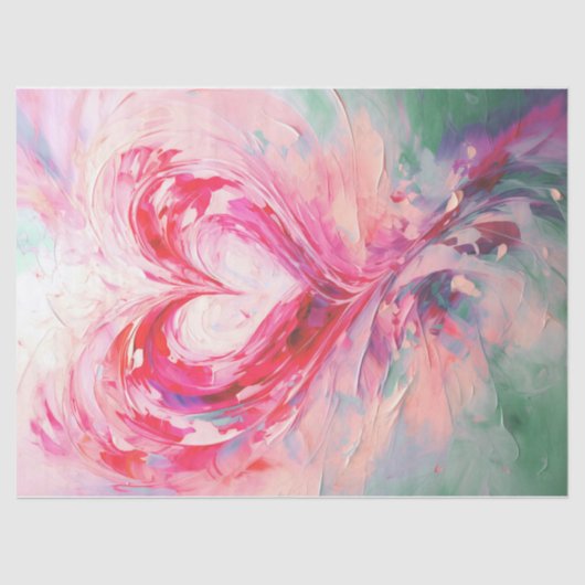 私の色彩の鮮やかハート、愛の表現 薄葉紙 (正面)