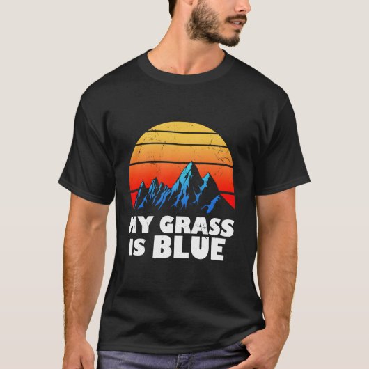 私の芝生はブルーグラス音楽だ Tシャツ (正面)