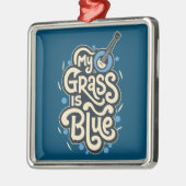 私の芝生ブルーグラスフォーク音楽 メタルオーナメント (左)