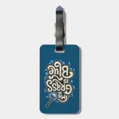 私の芝生ブルーグラスフォーク音楽 ラゲッジタグ (裏面縦)