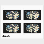 私の芝生ブルーグラスフォーク音楽 長方形シール (シート)