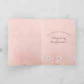 私の花おばあちゃんピンクかわいらしズ結婚の カード (内部)