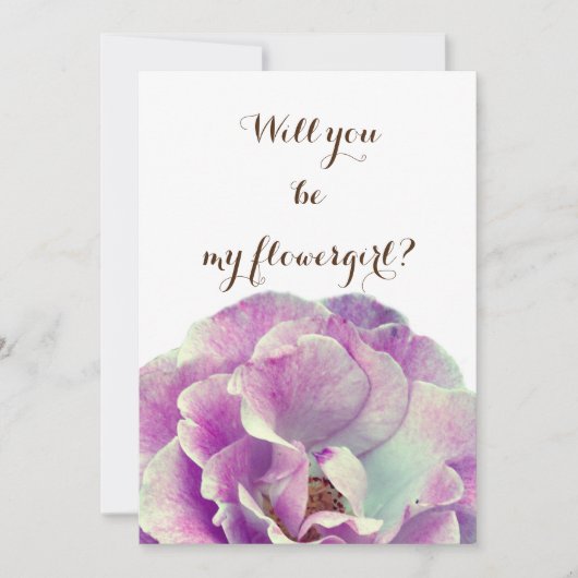 私の花のピンクのバラになってくれないか 招待状 (正面)