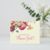 私の花の女の子になるヴィンテージフローラ 招待状 (スタンド正面)