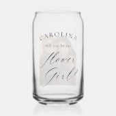 私の花の女の子の写真 ガラス缶 (正面)